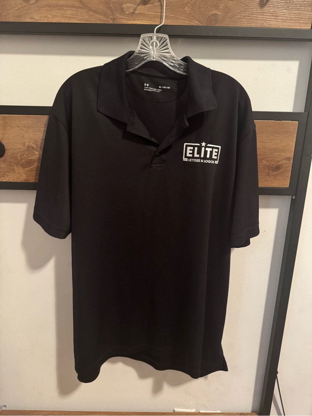 Under Armour Black Men's Polo with Elite Logo